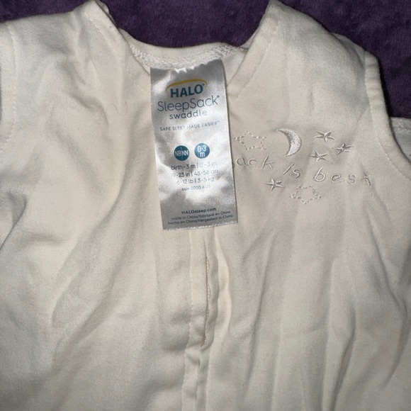 Two (2) HALO 100% Cotton Sleepsack Swaddles NB, 0-3M - Picture 7 of 8